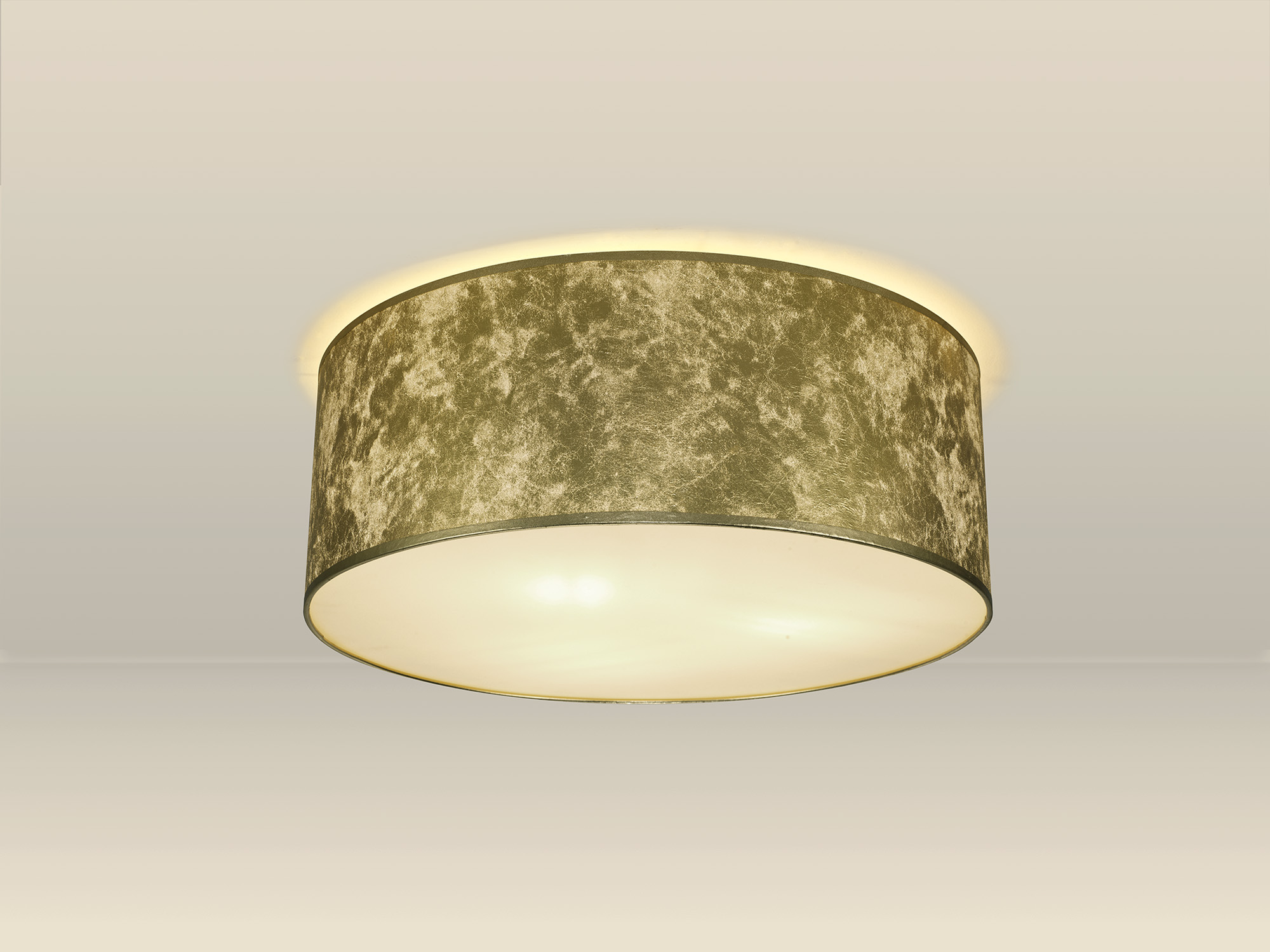 Baymont WH GL Ceiling Lights Deco Flush Fittings